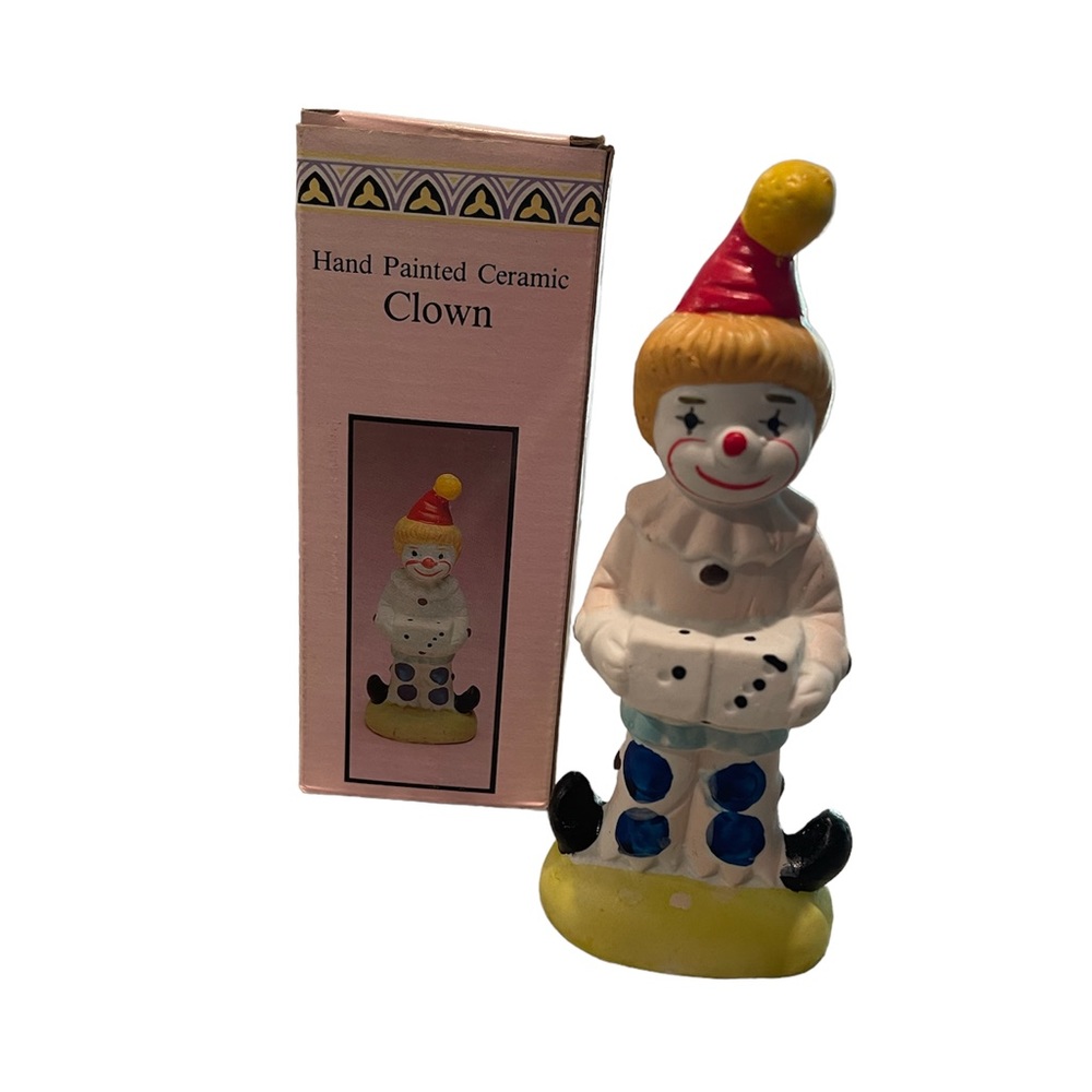 ⭐️3/$20⭐️ Vintage Ceramic Clown Hand Painted Figurine